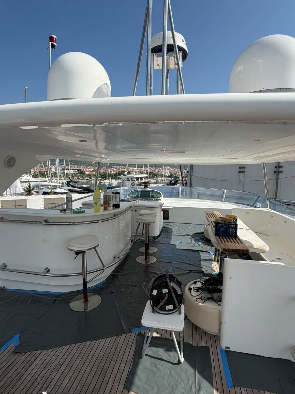 Flybridge u pripremi za zahvat
